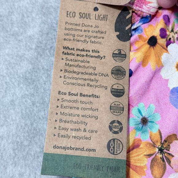 Dona Jo Floral Active Skort Pink Size S NWT - Picture 7 of 7